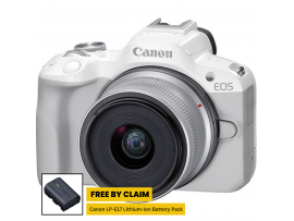 Canon EOS R50 KIT RF-S 18-45MM STM (White) (Promo Cashback Rp 2.000.000)